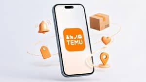 Temu app su smartphone
