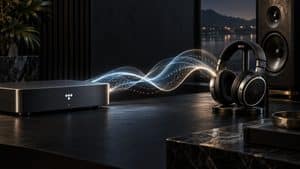 Home 8 Diagramma del percorso audio con TIDAL Connect e Bluetooth, con il telefono usato come controller nel primo caso e come parte della catena audio nel secondo