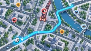 Home 8 Percorso Waze che cambia in risposta a traffico e segnalazioni sulla rete stradale