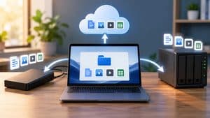 Home 7 Backup distribuito tra computer, cloud, disco esterno e archivio di rete