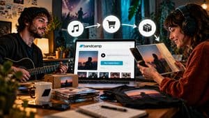 Home 9 Artista e fan collegati attraverso acquisto diretto di musica, vinili e merchandising su Bandcamp