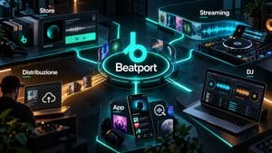Home 9 Ecosistema Beatport con Store, Streaming, Beatport DJ, app mobile e distribuzione musicale
