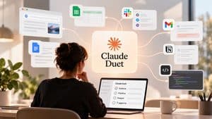 Claude Duet collegato a email, documenti, calendario e strumenti di lavoro