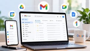 Gmail su computer e smartphone con i principali servizi dell’ecosistema Google