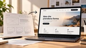 Home 8 Mockup di un sito web dal wireframe all’interfaccia grafica